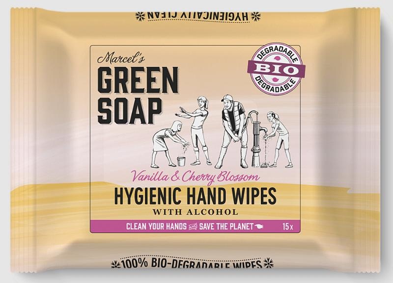 Marcel's GR Soap Feuchttücher Vanille & Kirschblüte Bio (15 Stück)