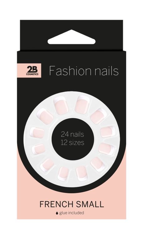 2B Nägel French klein (24 Stück)