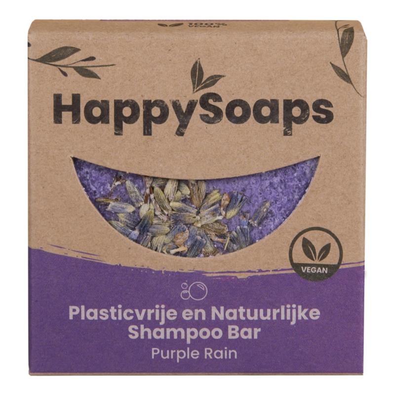 Happysoaps Happysoaps Shampoo-Riegel lila Regen (70 gr)