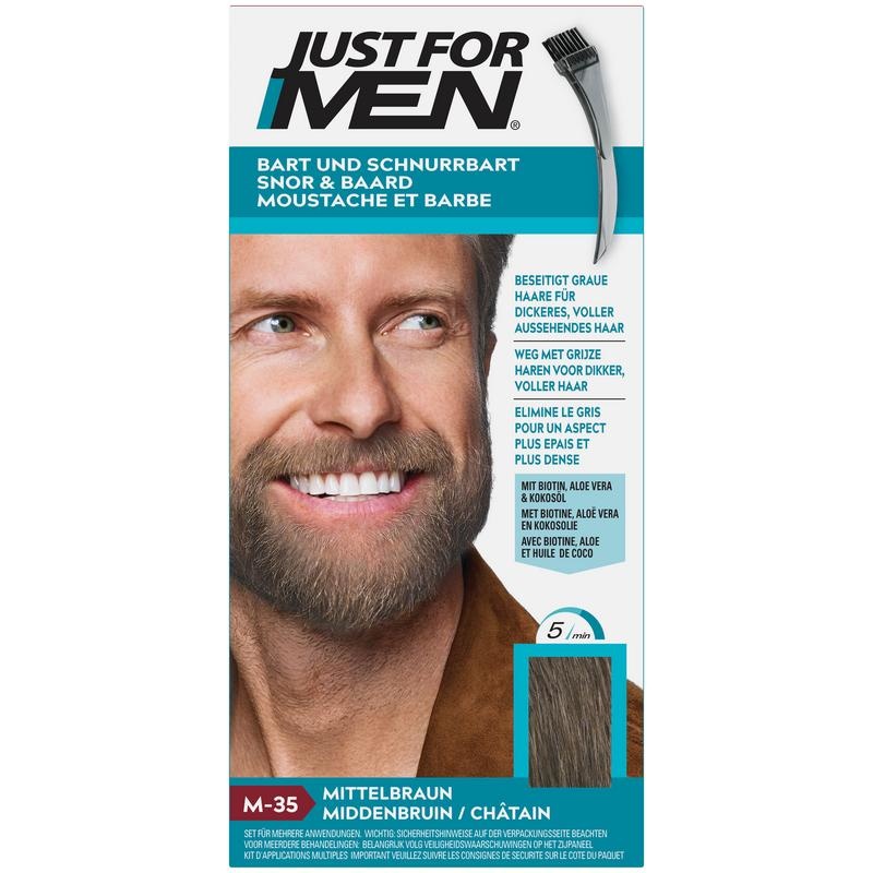 Just For Men Just For Men Schnurrbart & Bart mittelbraun M35 (24 gr)