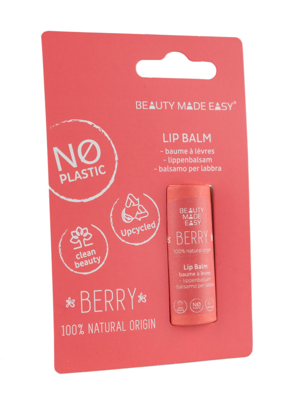 Beauty Made Easy Papertube Lippenbalsam Beere (6 gr)