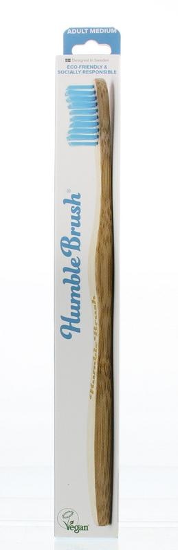 The Humble Co Zahnbürste Bambus mittelblau (1 Stück)