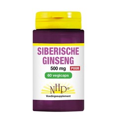 NHP Sibirischer Ginseng 500 mg pur (60 vegetarische Kapseln)