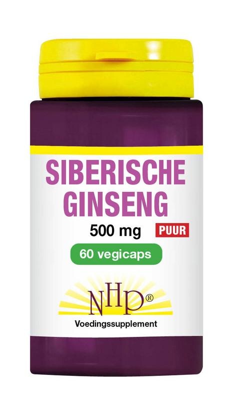 NHP NHP Sibirischer Ginseng 500 mg pur (60 vegetarische Kapseln)