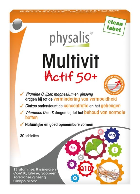 Physalis Physalis Multivit aktiv 50+ (30 Tabletten)