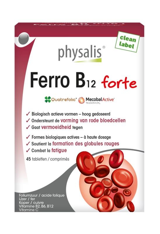 Physalis Eisenhaltiges B12 forte (45 Tab)