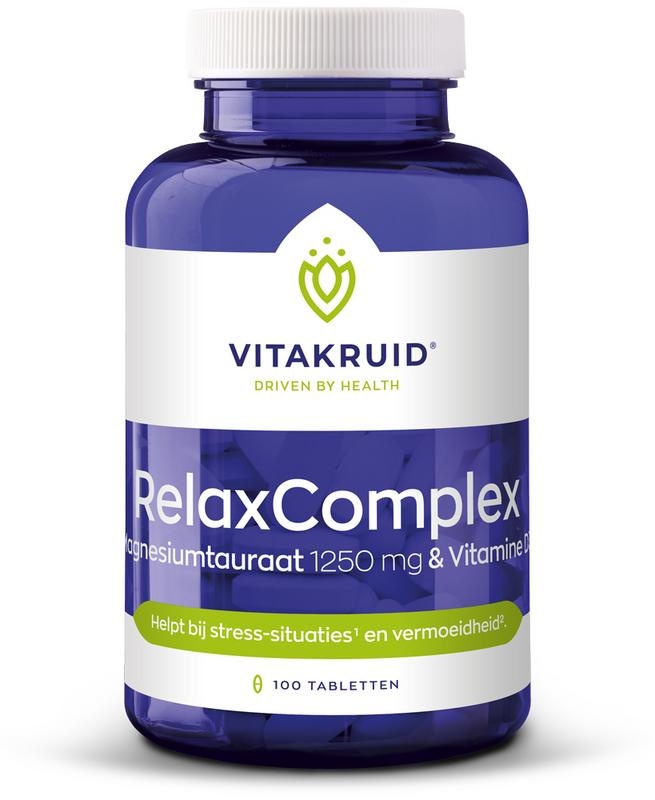 Vitakruid Vitakruid RelaxComplex 1250 mg Magnesiumtaurat & D3 (100 Tabletten)