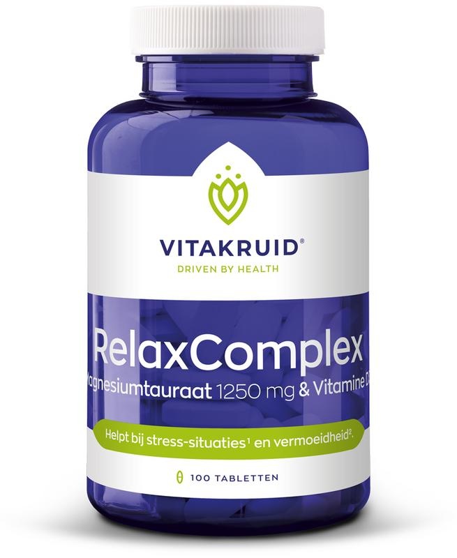 Vitakruid Vitakruid RelaxComplex 1250 mg Magnesiumtaurat & D3 (100 Tab)