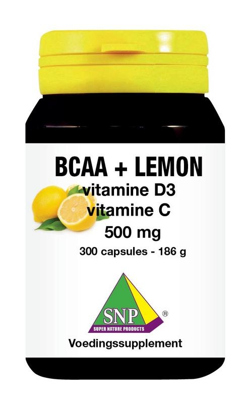 SNP SNP BCAA Zitrone Vitamin D3 Vitamin C 500 mg (300 Kapseln)