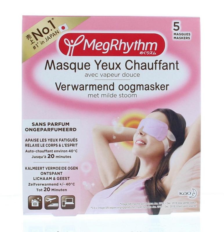 Megrhythm Megrhythm Warme Augenmaske ohne Duft (5 Stück)
