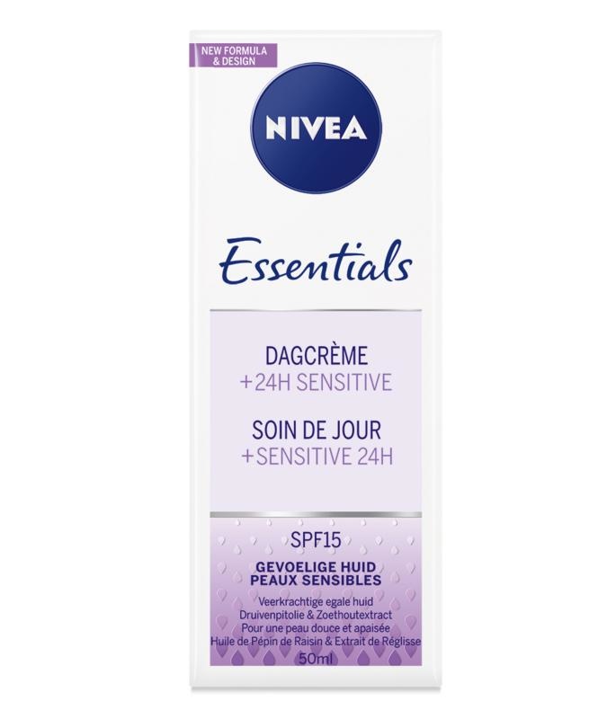 Nivea Essentials Tagescreme Sensitiv SPF15 (50 Ml)