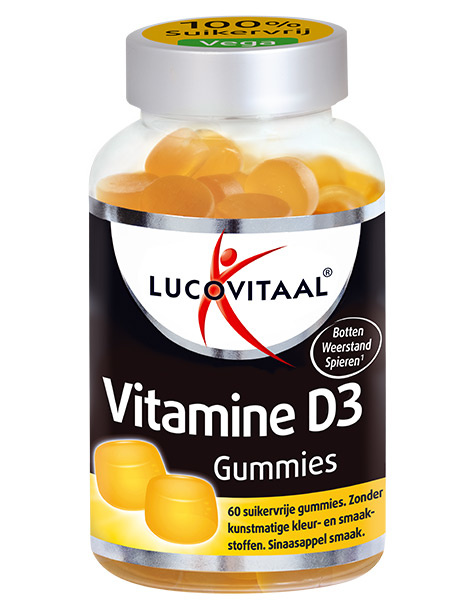 Lucovitaal Lucovitaal Vitamin D3 Fruchtgummis (60 Stück)