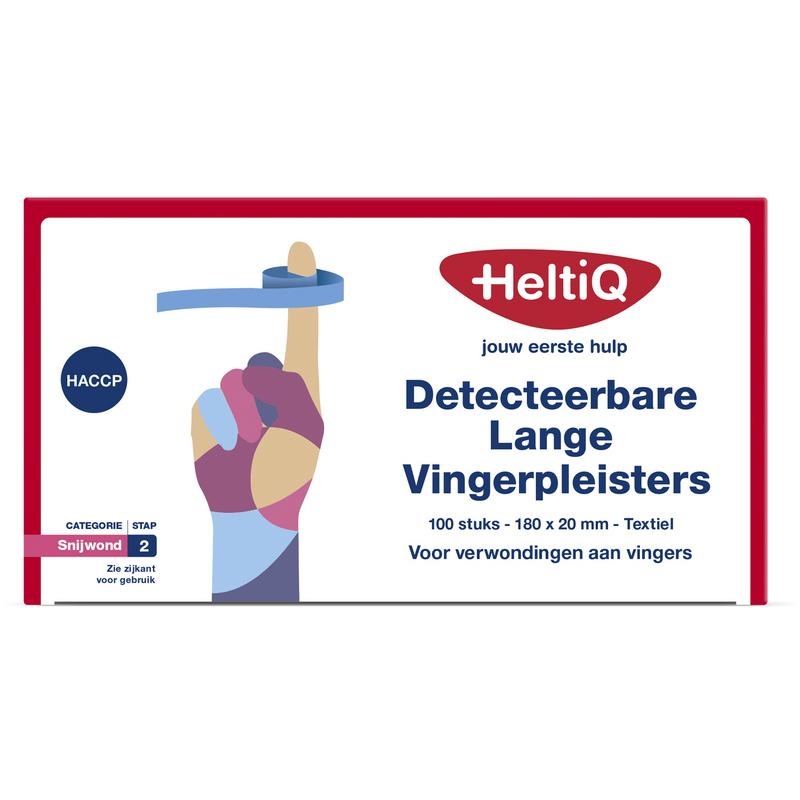 Heltiq Heltiq Detect Fingerpflaster lang Textil 180 x 20 (100 Stück)