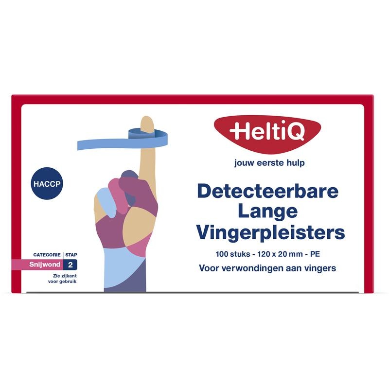 Heltiq Heltiq Detect Fingerpflaster lang PE 120 x 20 (100 Stück)