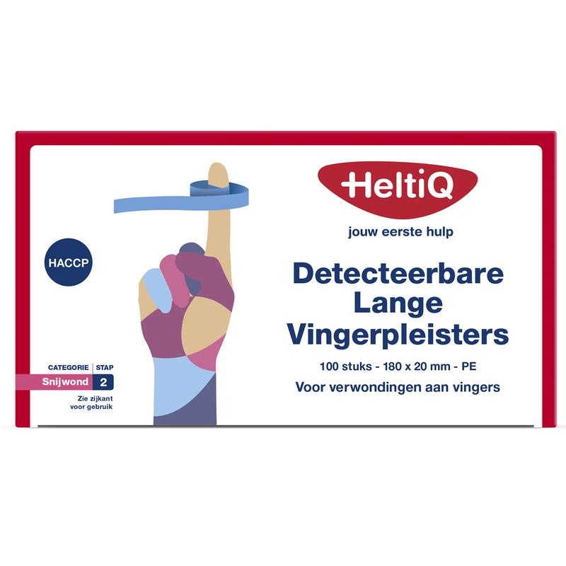 Heltiq Detect Fingerpflaster lang PE 180 x 20 (100 Stück)