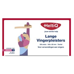 Heltiq Fingerpflaster lang Textil 180 x 20 (100 Stück)