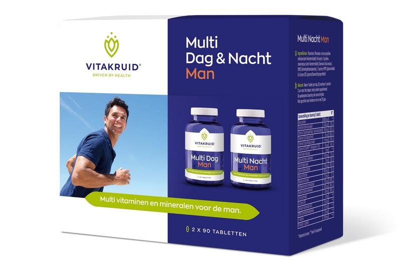 Vitakruid Multi Tag & Nacht Mann 2 x 90 (180 Tab)
