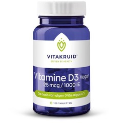 Vitakruid Vitamin D3 Vegan 25 mcg / 1000 IE (120 Tabletten)