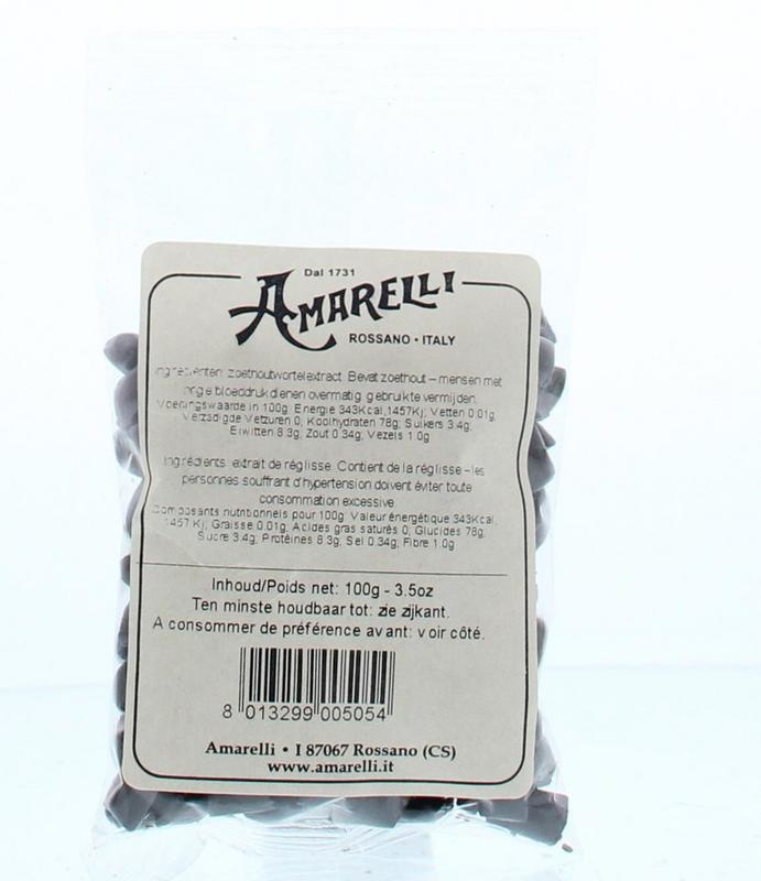 Amarelli Lorbeerlakritz Tüte kleine Stück (100 gr)