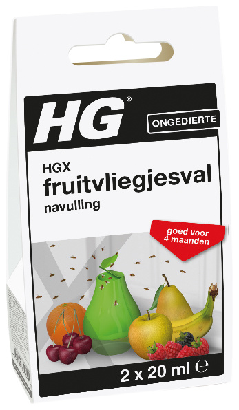 HG HG X Fruchtfliegenfalle Nachfüllpackung 20 ml (2 Stück)