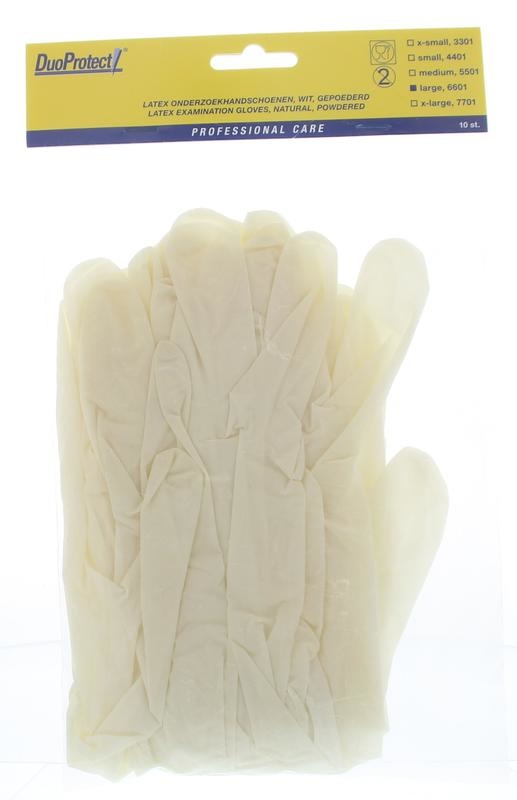 Duoprotect Handschuh Latex groß (10 Stück)