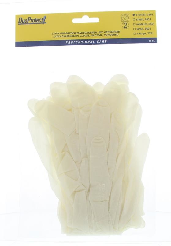 Duoprotect Handschuh Latex extra klein (10 Stück)