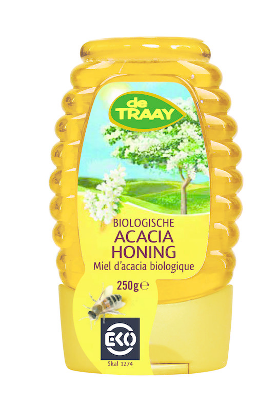 Traay Akazienhonig Quetschflasche Bio (250 gr)