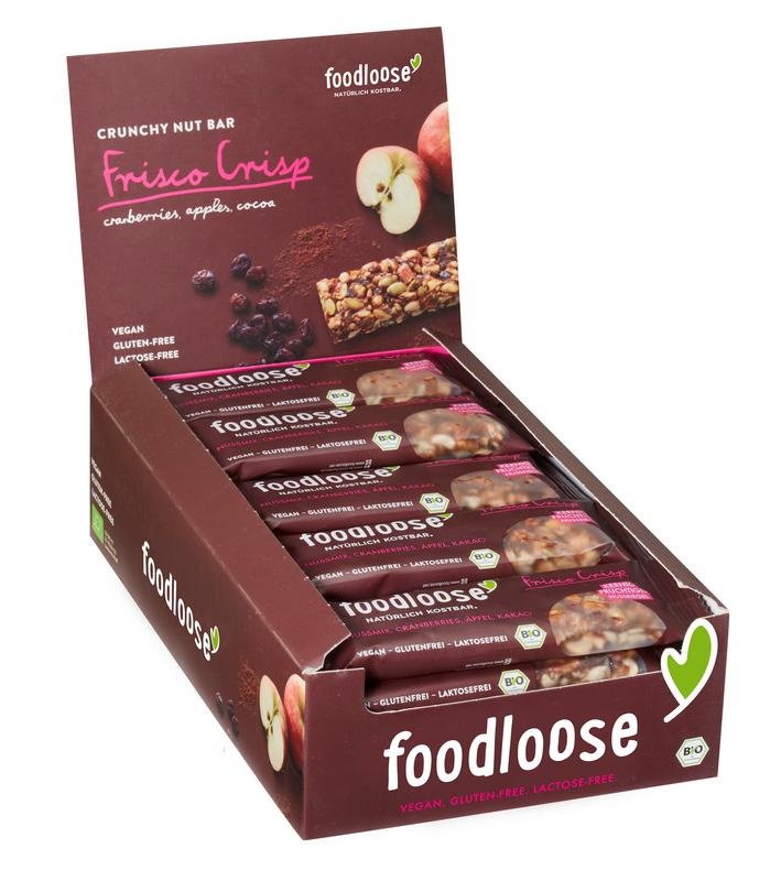 Foodloose Foodloose Frisco Crisp Verkaufsbox 24 x 35 Gramm Bio (840 gr)