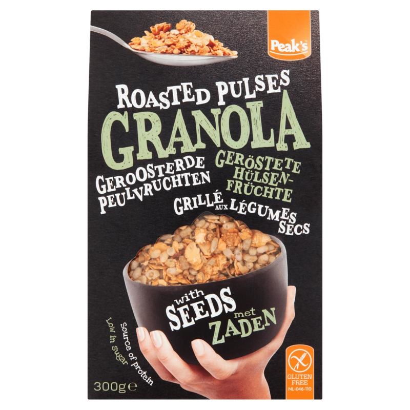 Peak's Peak's Granola geröstete Hülsenfrüchte mit Samen glutenfrei (300 gr)