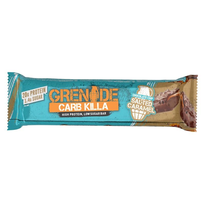Grenade Grenade Schokoladenchips mit hohem Proteingehalt, gesalzenes Karamell (60 gr)