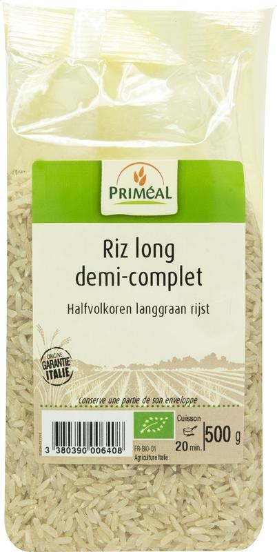 Primeal Primeal Halbvollkorn-Langkornreis bio (500 gr)