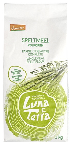 Luna E terra Dinkelmehl Vollkorn demeter Bio (1 kg)
