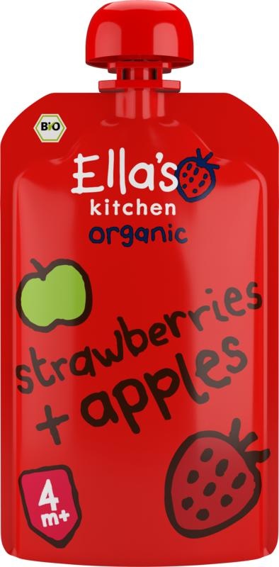 Ella's Kitchen Erdbeeren und Äpfel 4+ Monate Bio (120 gr)
