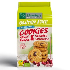 Damhert Haferplätzchen Cranberry glutenfrei bio (150 gr)