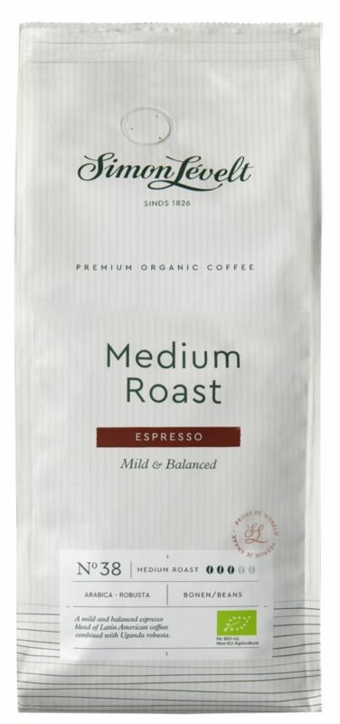 Simon Levelt Espresso mittel geröstete Bohnen Bio (1000 gr)