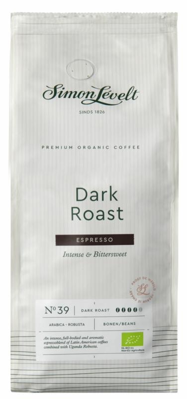 Simon Levelt Espresso dunkel geröstete Bohnen bio (1000 gr)