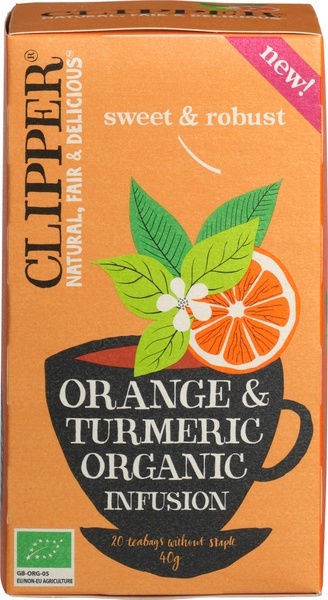 Clipper Orangen-Kurkuma-Aufguss bio (20 Beutel)