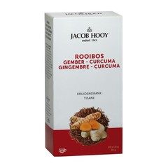 Jacob Hooy Rooibos-Ingwer-Curcuma-Tee (12 Stück)