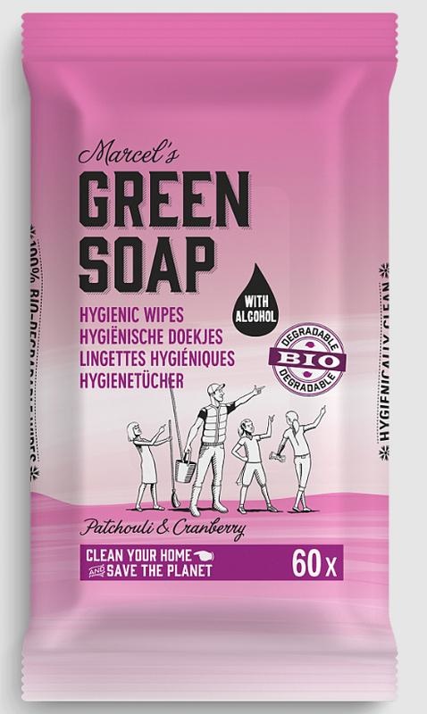 Marcel's GR Soap Reinigungspeitschen Patchouli & Cranberry Bio (60 Stück)