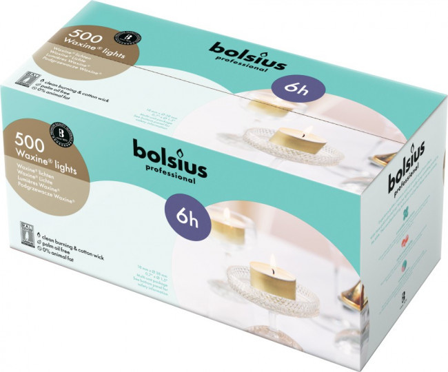 Bolsius Bolsius Teelicht 16/38 weiss 500 Stück