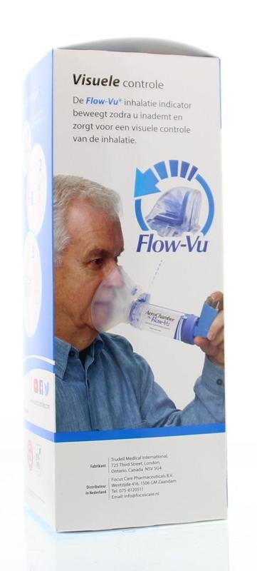 Diversen Aerochamber plus Flower VU+ Erwachsenenmaske (1 Stück)