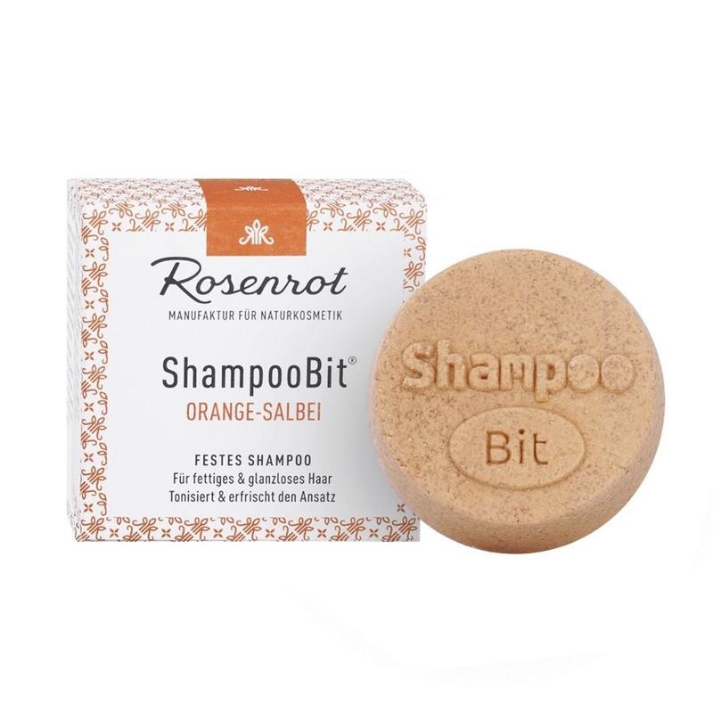 Rosenrot Festes Shampoo Orangensalbei (60 gr)