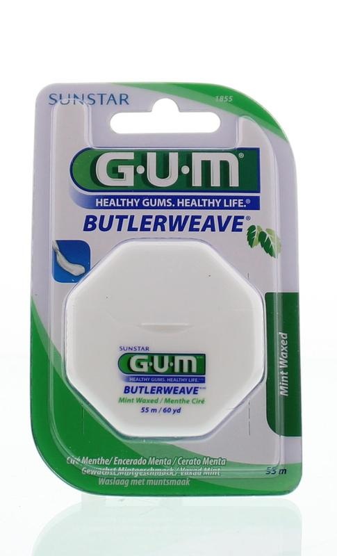 GUM GUM Butlerweave gewachst mint 55 verdorren 1 Stück