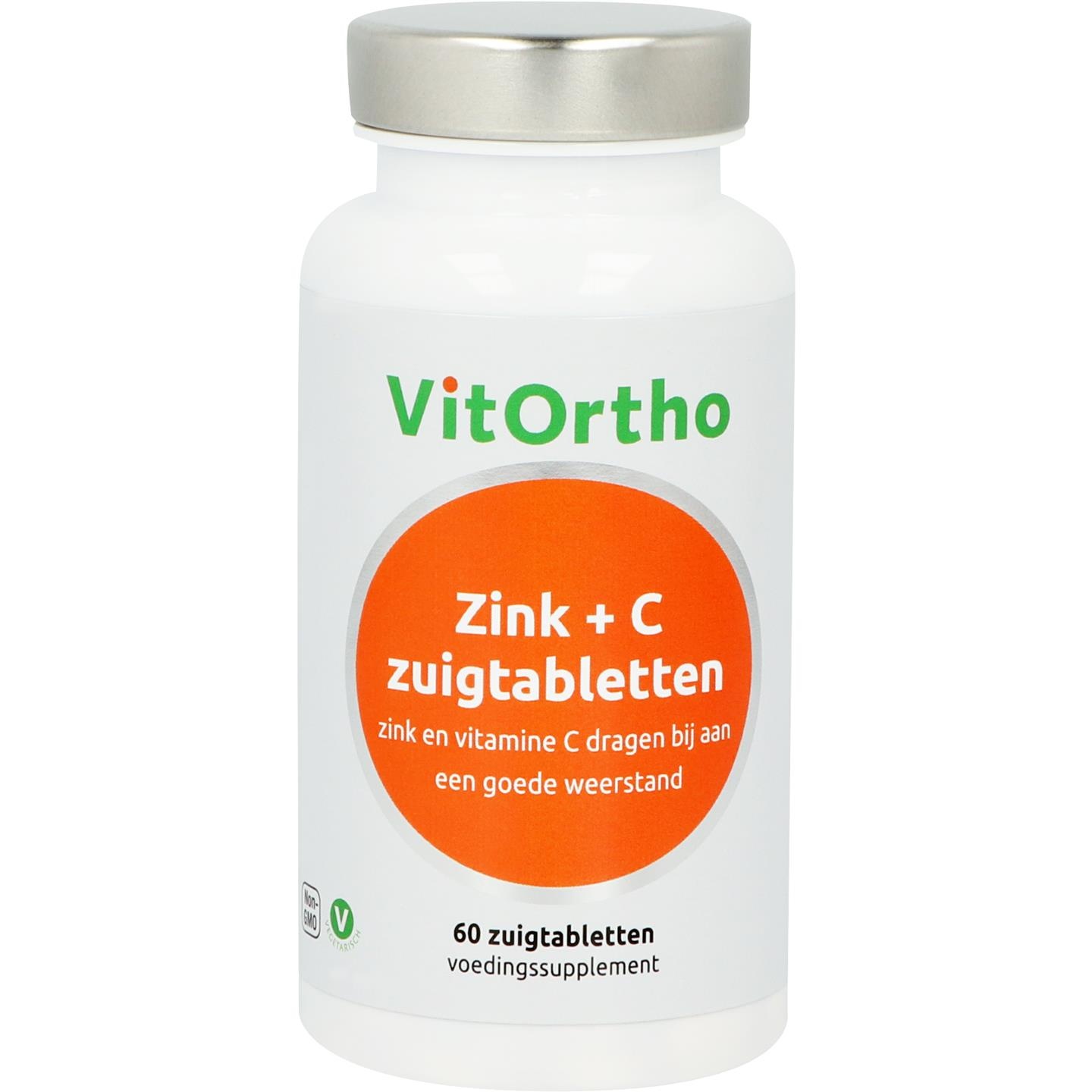 VitOrtho Zink + C Lutschtab (60 Lutschtab)