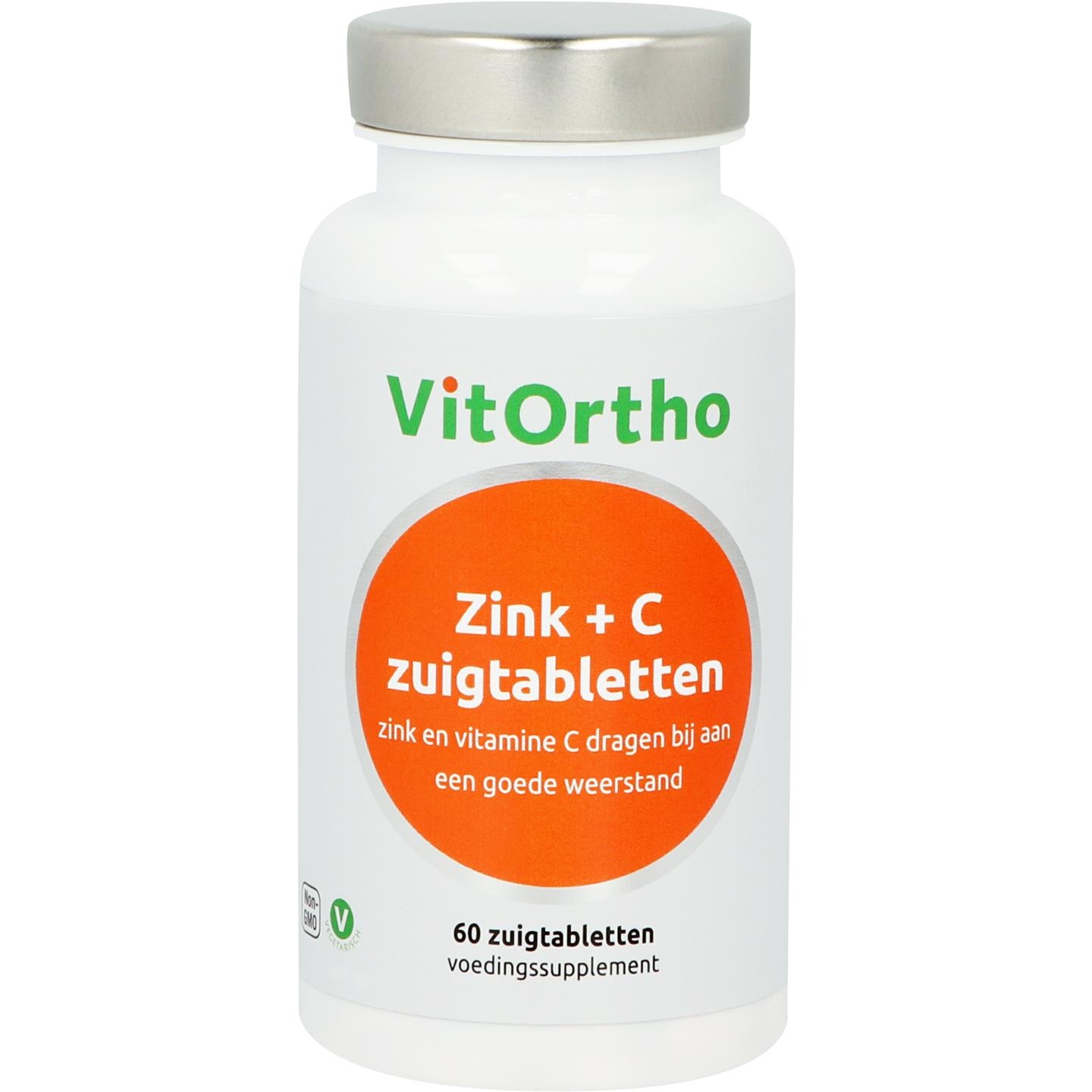 Vitortho VitOrtho Zink + C Lutschtabletten (60 Lutschtabletten)