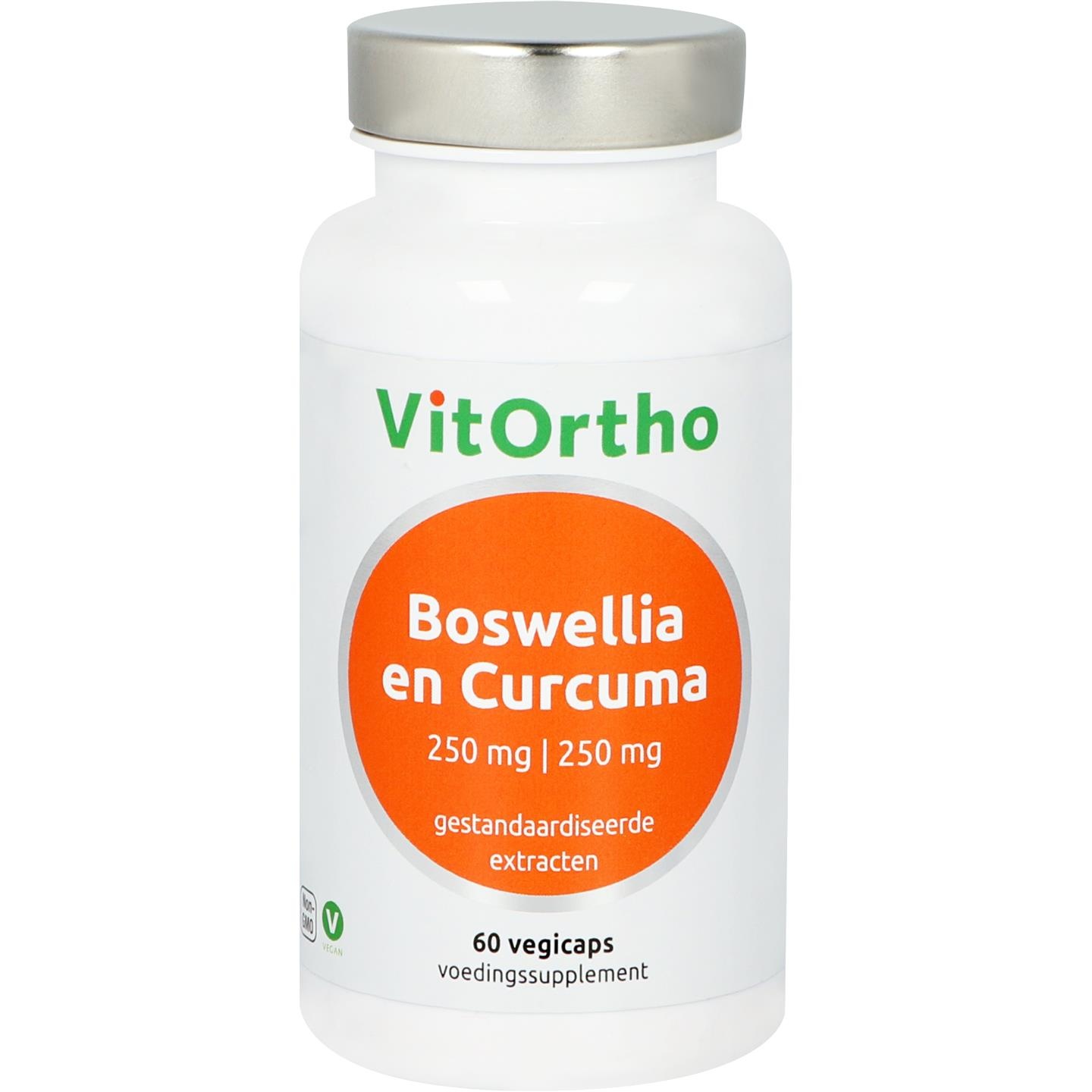 VitOrtho Boswellia 250 mg und Kurkuma 250 mg (60 Caps)