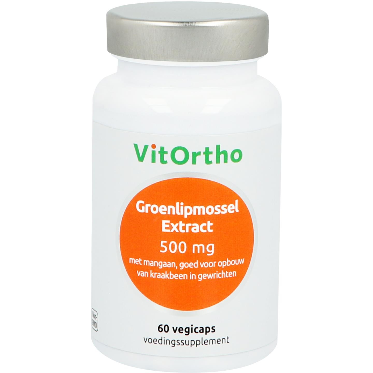 VitOrtho Grünlippmuschel-Extrakt 500 mg (60 VCaps)