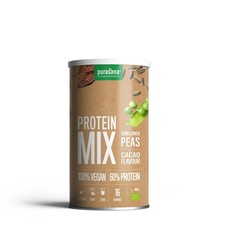 Purasana Proteinmix vegan Erbsen & Sonnenblumen Kakao Bio (400 gr)