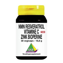 SNP NMN Resveratrol-gepuffertes Vitamin-C-Zink-Bioperin (30 vegetarische Kapseln)