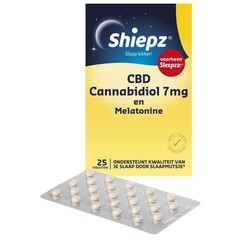 Shiepz CBD Cannabidiol 7 mg und Melatonin (25 Stück)